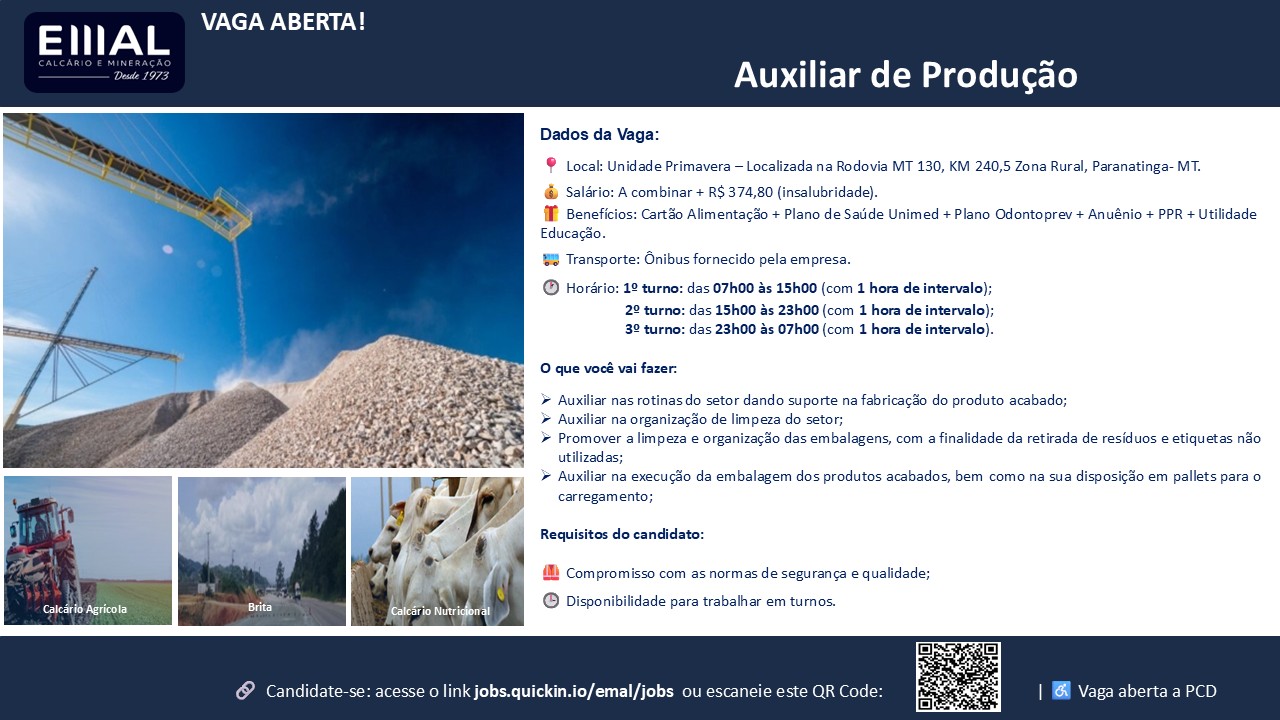 Auxiliar de Produção