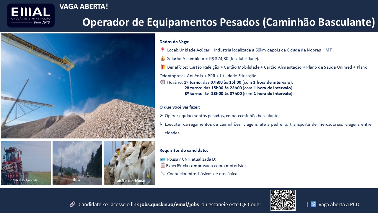 Operador de Eq. Pesados (Basculante)